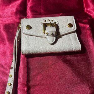 Steve Madden Bwesten Textured Tri-Fold Wallet textured, pebbled faux-leather